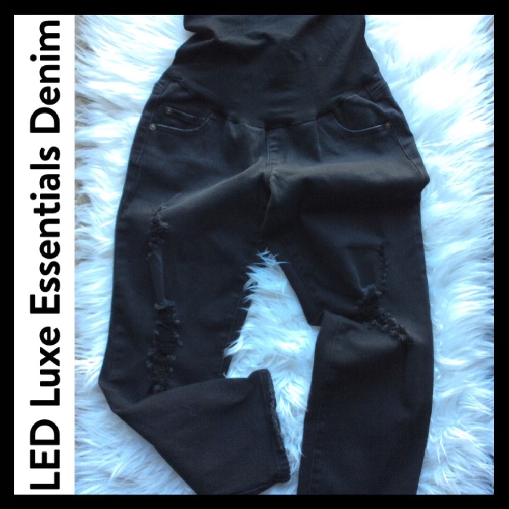 LED Luxe Essential Denim Maternity Jeans